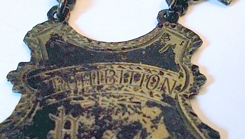 Antique DEMOREST PROHIBITION PRIZE MEDAL . Silver