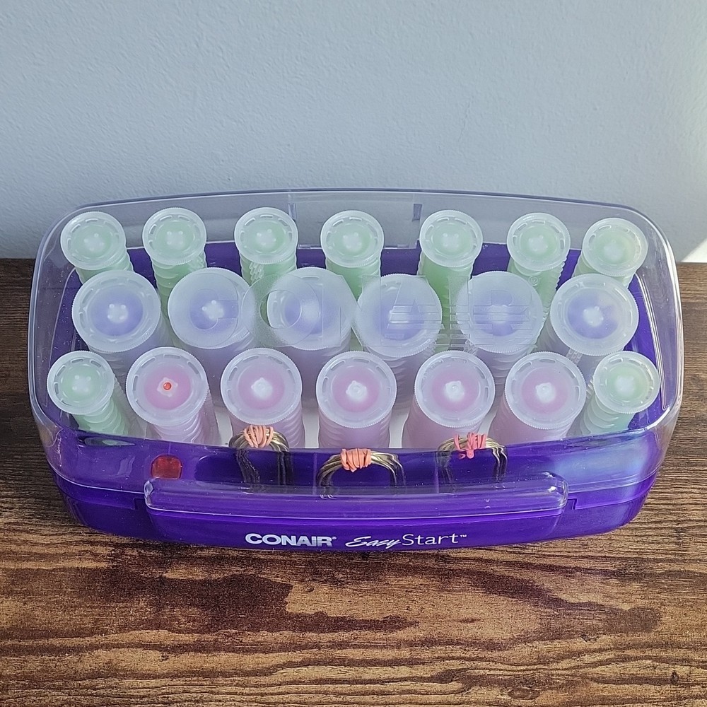 Conair Easy Start HS15 Hot Rollers Multi-Sized Indicator Light Purple