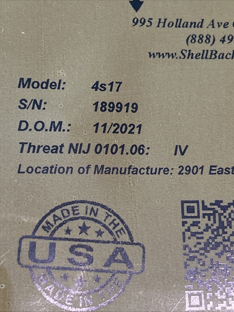 Shellback Tactical 4s17 Level 4 Ballistic Plate