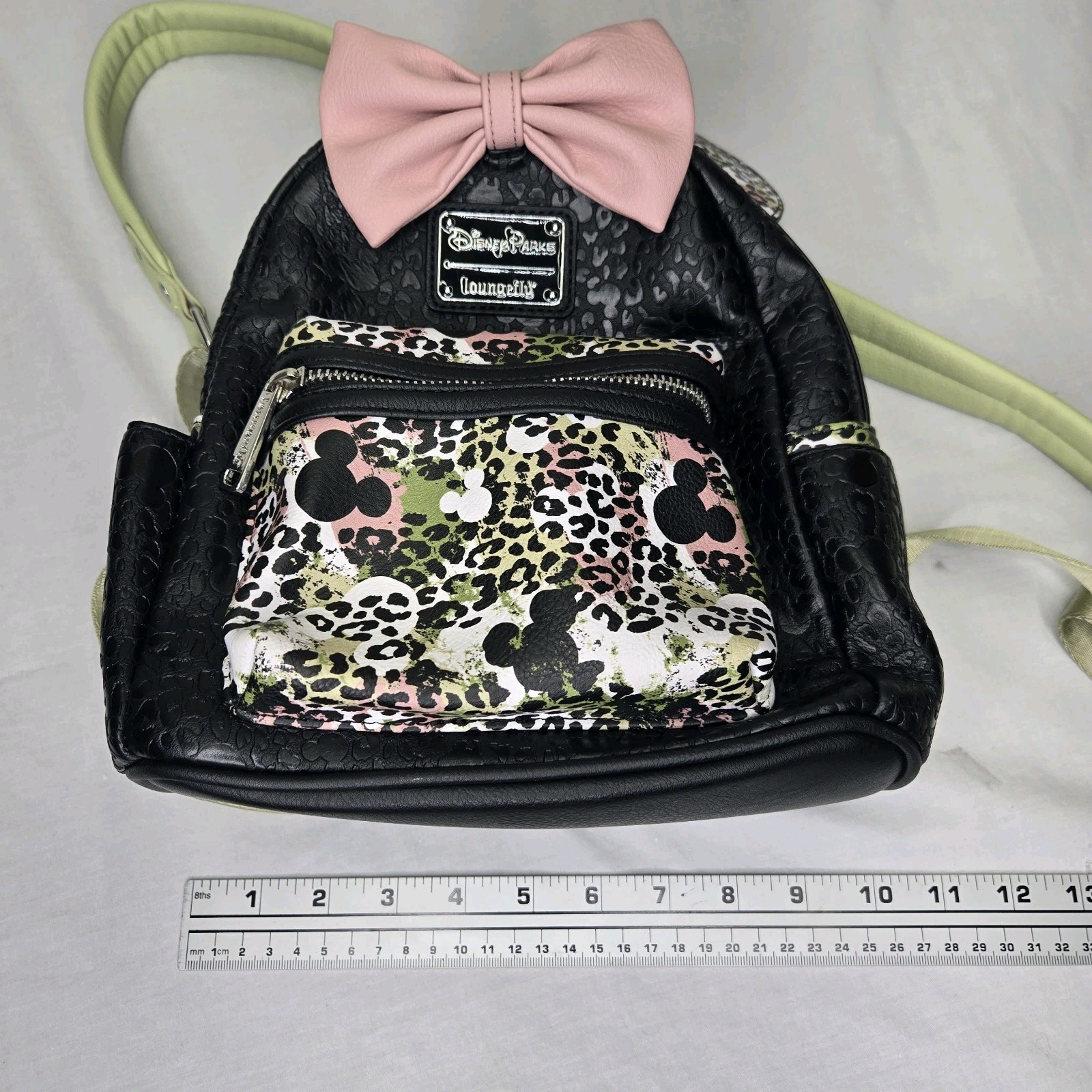 Disney Parks Loungefly Animal Kingdom Camouflage Minnie Mini Backpack w/ ears