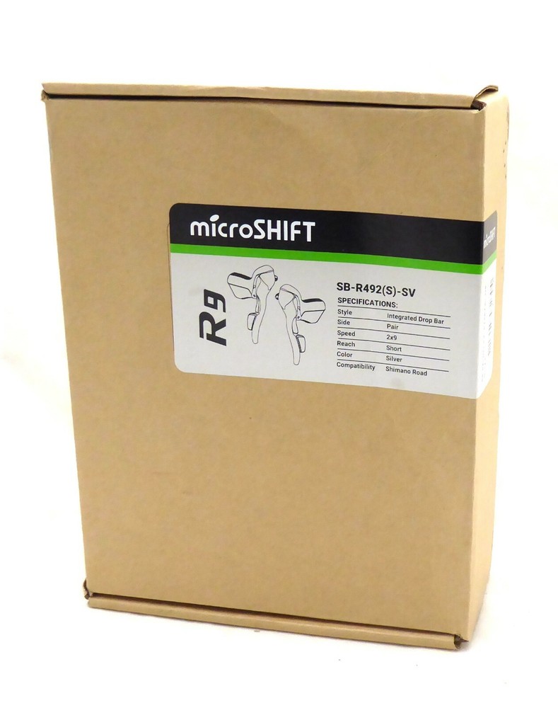 microSHIFT R9 Drop Bar Brake/Shift Lever Set - 2 x 9-Speed, Shimano Compatible