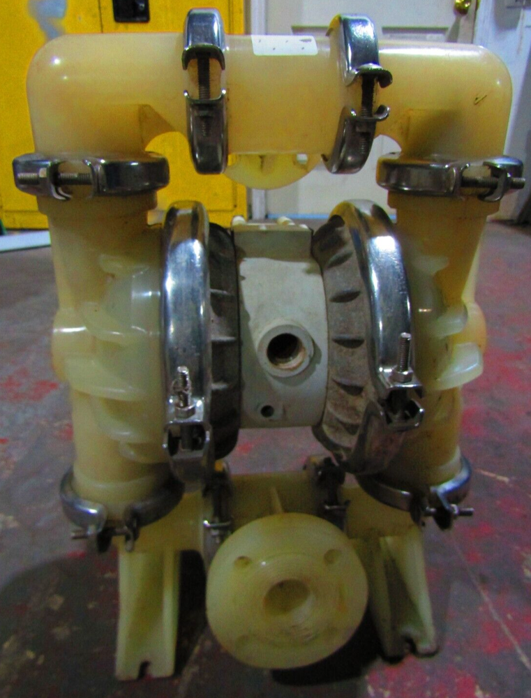 😃 WILDEN 1 1/2" POLYPROPYLENE PNEUMATIC DOUBLE DIAPHRAGM PUMP