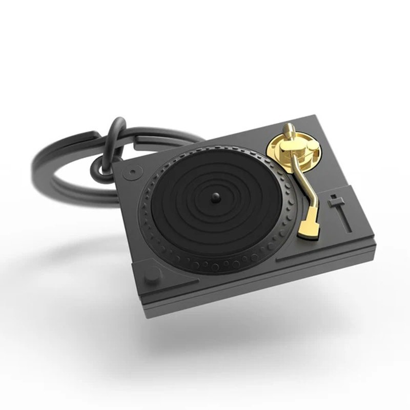 Metalmorphose 3D Record Player Keychain