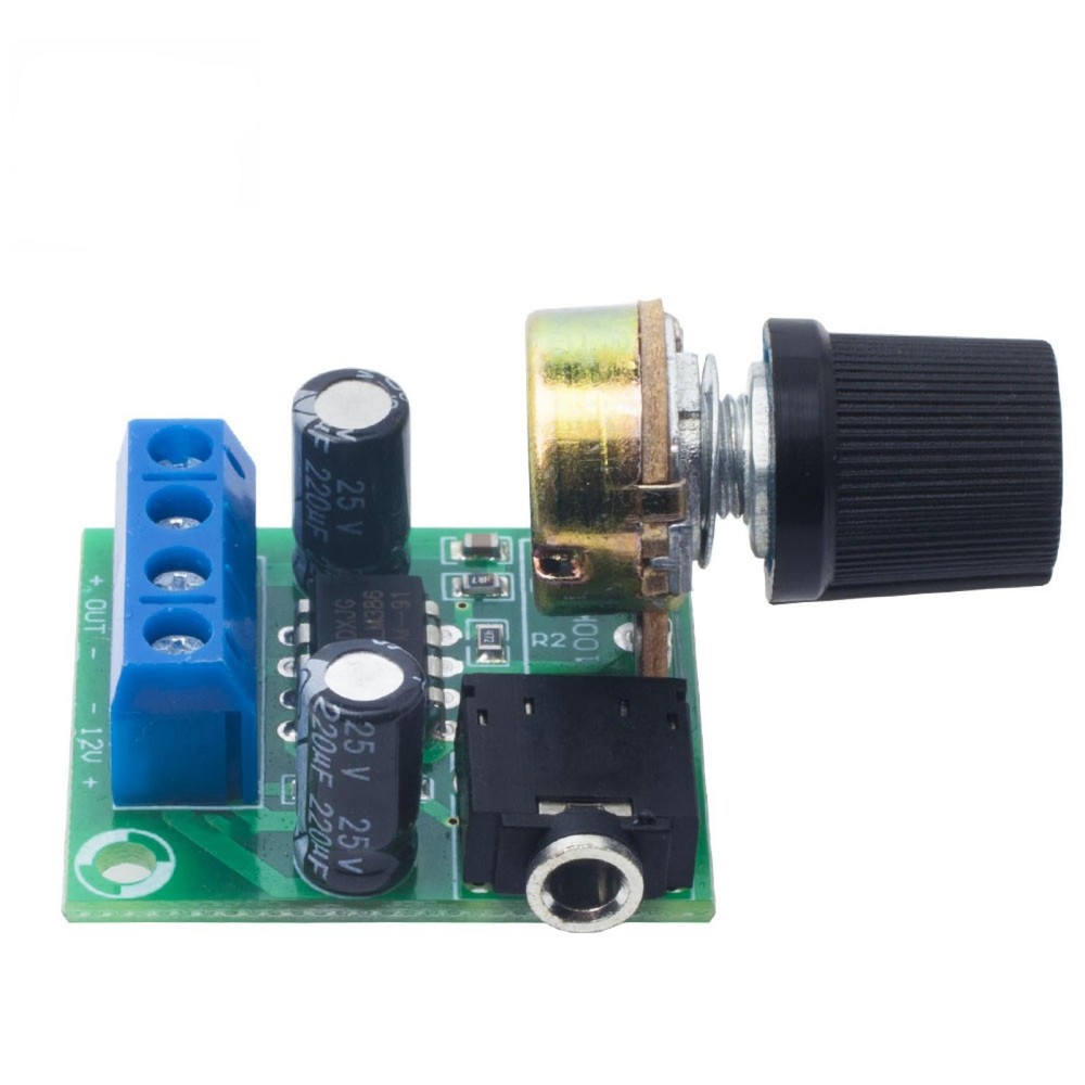 2 Pcs LM386 Mono Audio Power Amplifier Board DC3V~12V Module Adjustable Volume