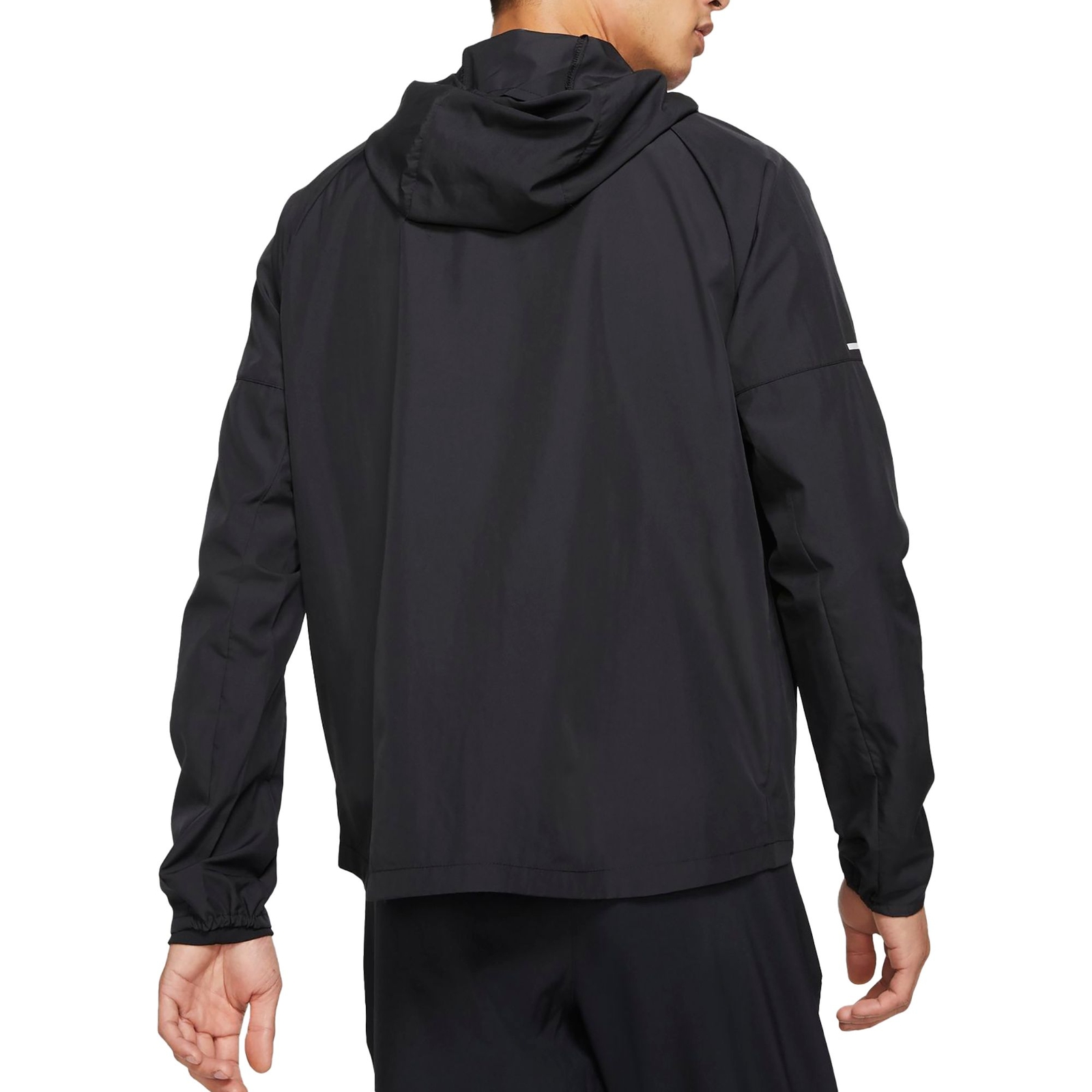 Nike Mens Team Miler Running Lightweight Rain Jacket w Hood Black M DH8109-010