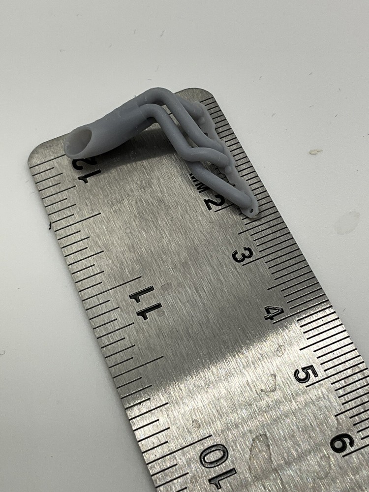 1/25 Straight Down Gasser Headers 3d Printed