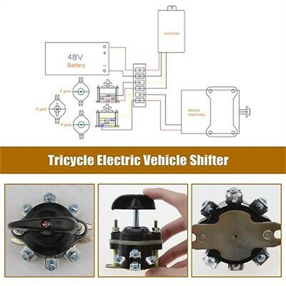 1Pcs High Quality Forward Reverse Switch Control Part 10A 3 Gears 380V