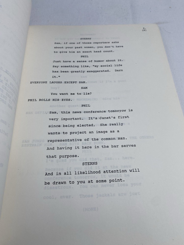 CHEERS Sitcom Original Script “ Strange Bedfellows” Pt 3 First Draft 1986