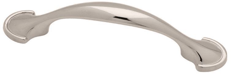 3" Round Foot Pull Polished Nickel