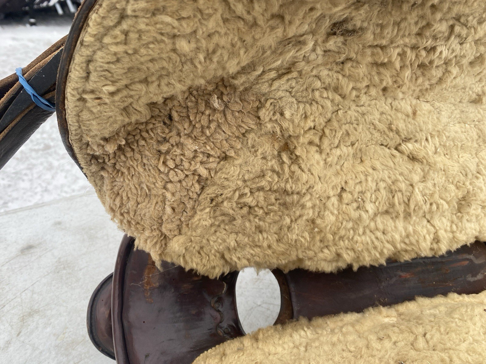 Antique/Vintage 14.5" Texas Tanning / TexTan slick seat roping saddle