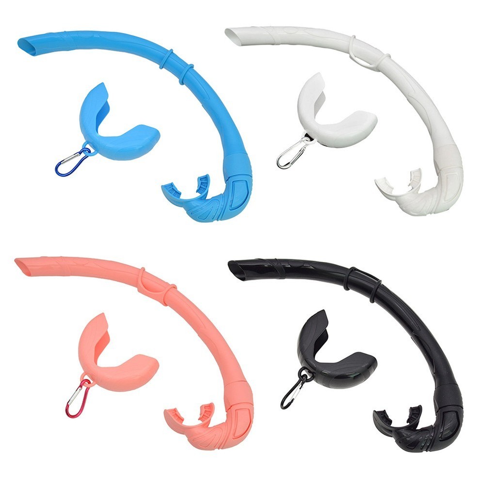 Portable Snorkel with Roll-Up Function and Silicone Keeper for Stability