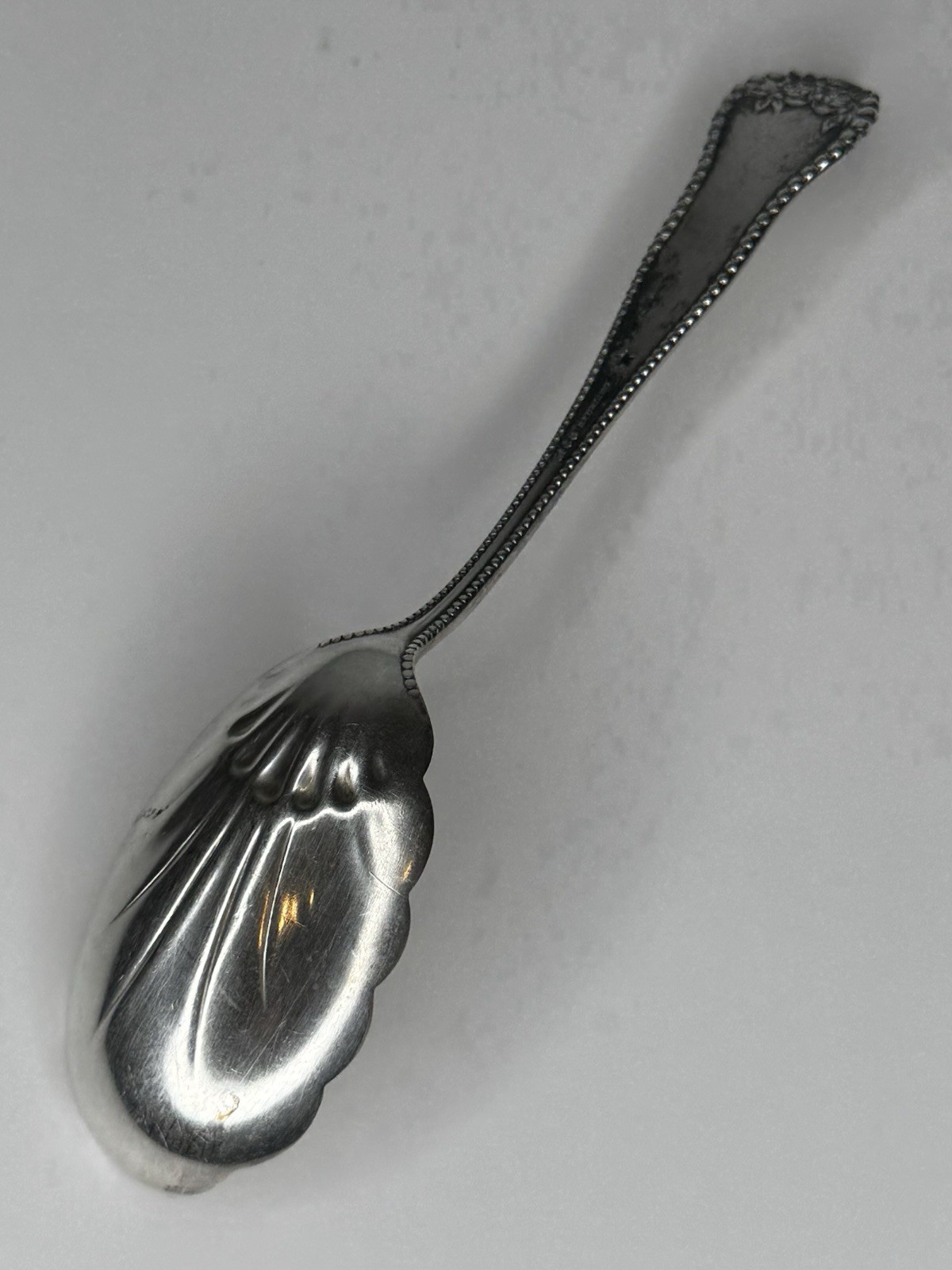 Antique Gorham Sterling Silver Scalloped Spoon Pattern: Lancaster 30g