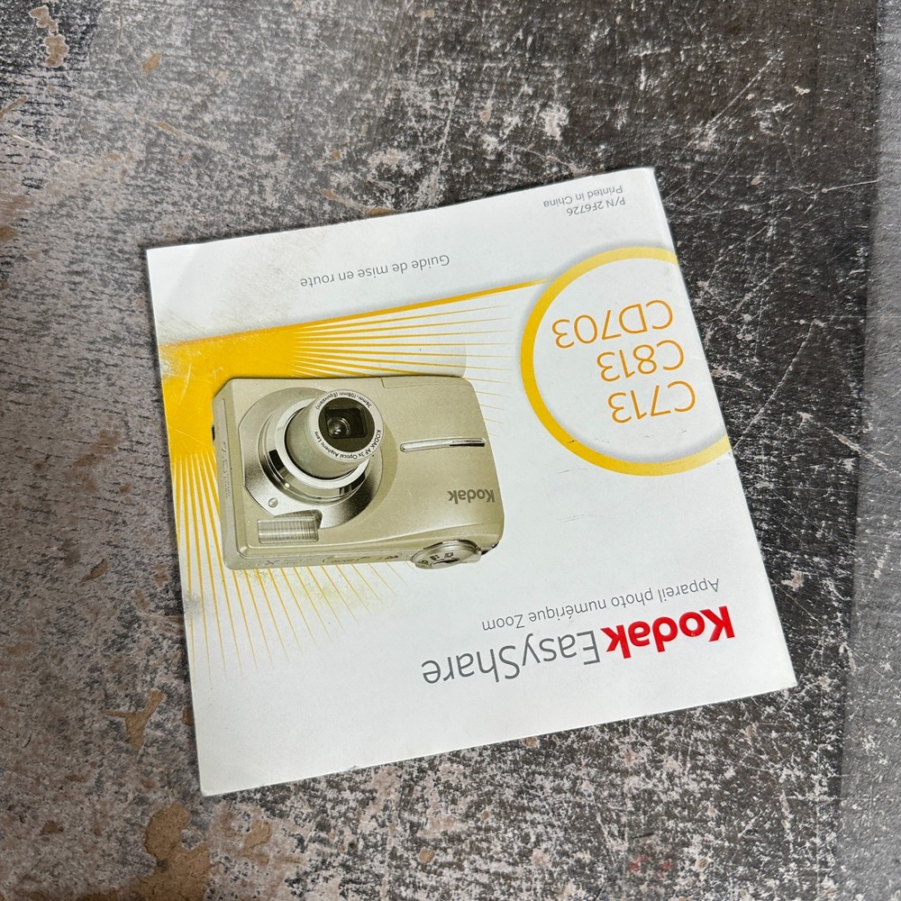 Kodak EasyShare C713 C813 Getting Started Guide