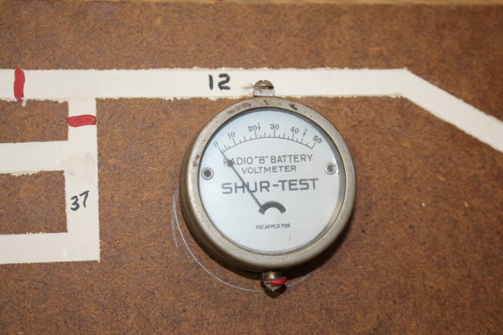 Handmade Wood Traintrack Control Panel Manostat Throttle Voltmeter Steampunk