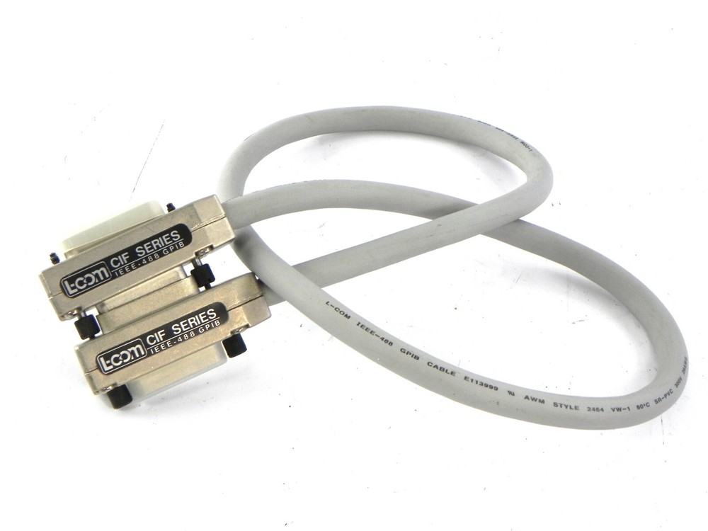 L-Com CIBC24-1M Premium IEEE-488 Cable, Normal/Inline 1.0m