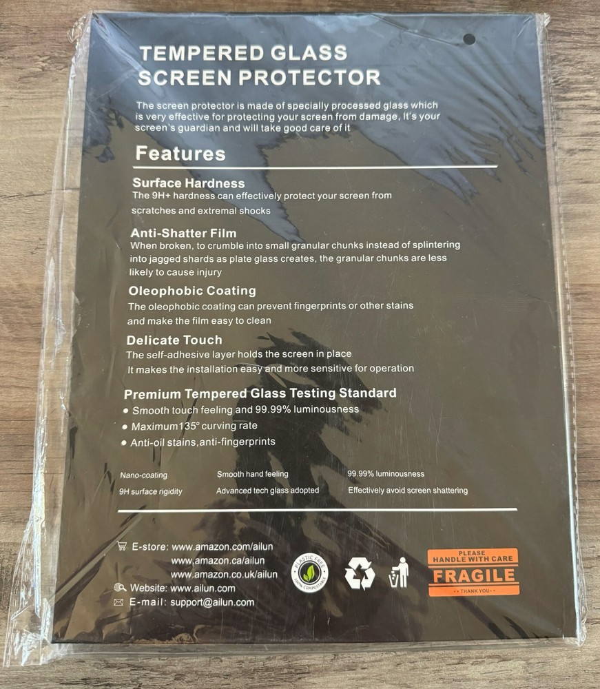 Ailun 3 Pack Screen Protector for iPad Pro 2020 & 2021 (11 inch models)