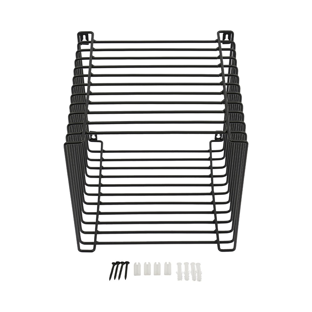 Side Table, Square Geometry Side Table, Linear Metal End Table