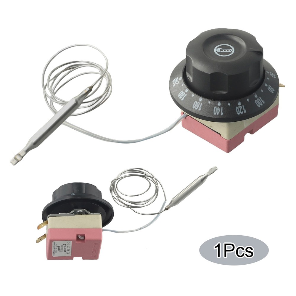 Oven Thermostat Controller Switch 2 Pin 250V 16A Adjustable Temperature