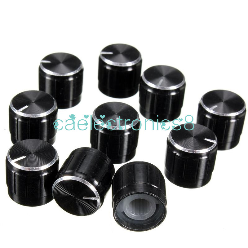 5PCS Useful Volume Control Rotary Knobs For 6mm Dia Potentiometer