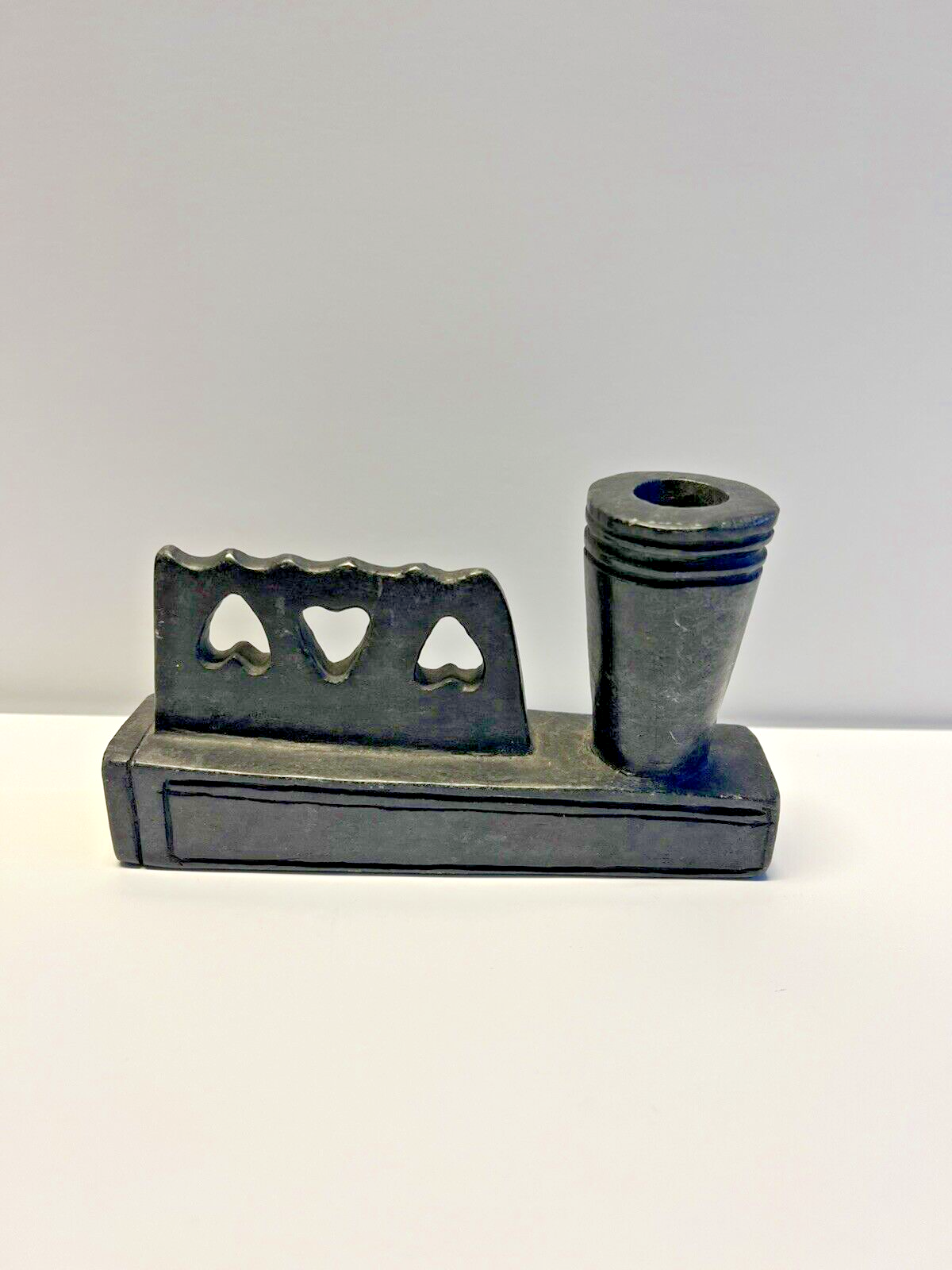 Antique Original Native American Indian Train Smoking Pipe; Late 1800's