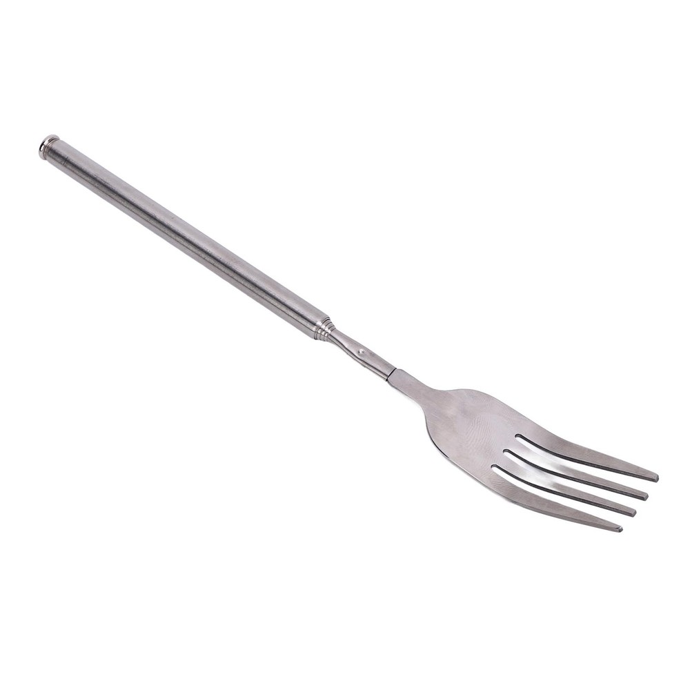 Extendable Fork Stainless Steel Long Handle Portable Telescopic Fork For BBQ WT