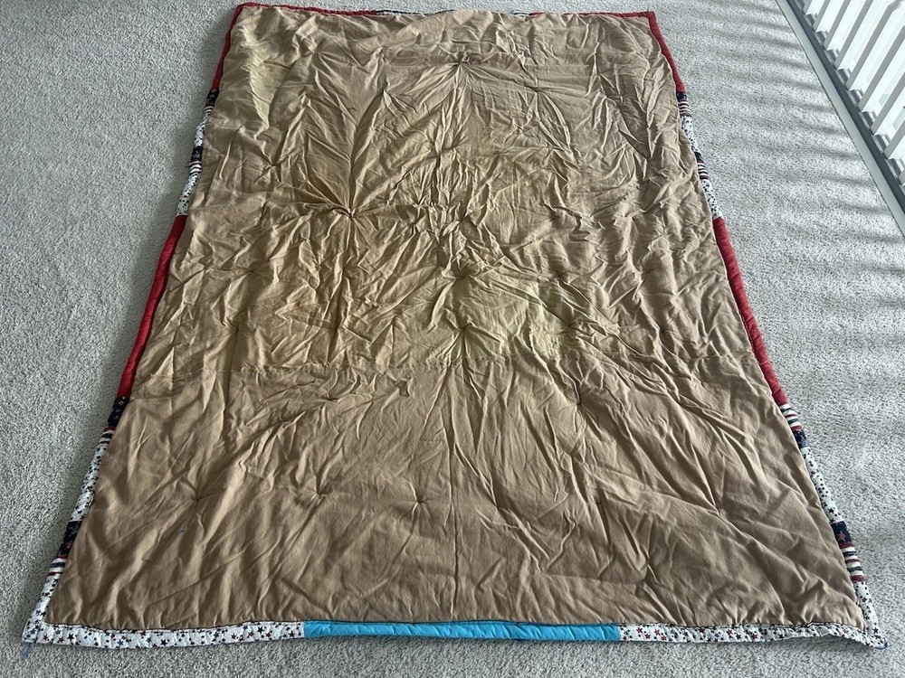 Handmade Patchwork Quilt 56x76 Americana