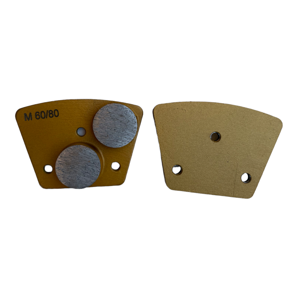 18 Pack Trapezoidal Grinder Tooling Discs Soft Bond for Bolt on Grinders 60 Grit