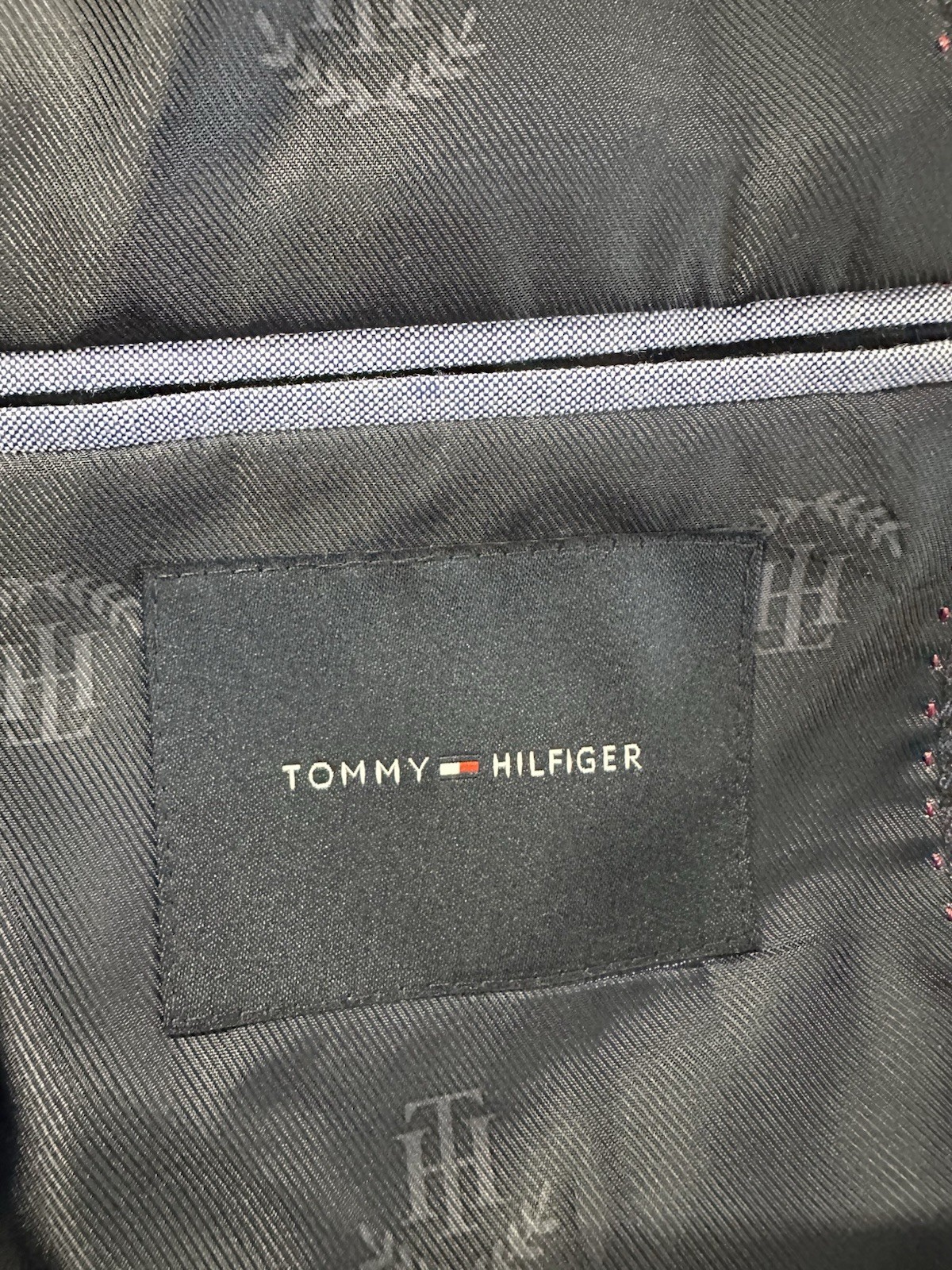 NEW Tommy Hilfiger Mens Conrad Modern Fit Plaid Sport Coat Blue Size 36S NWT