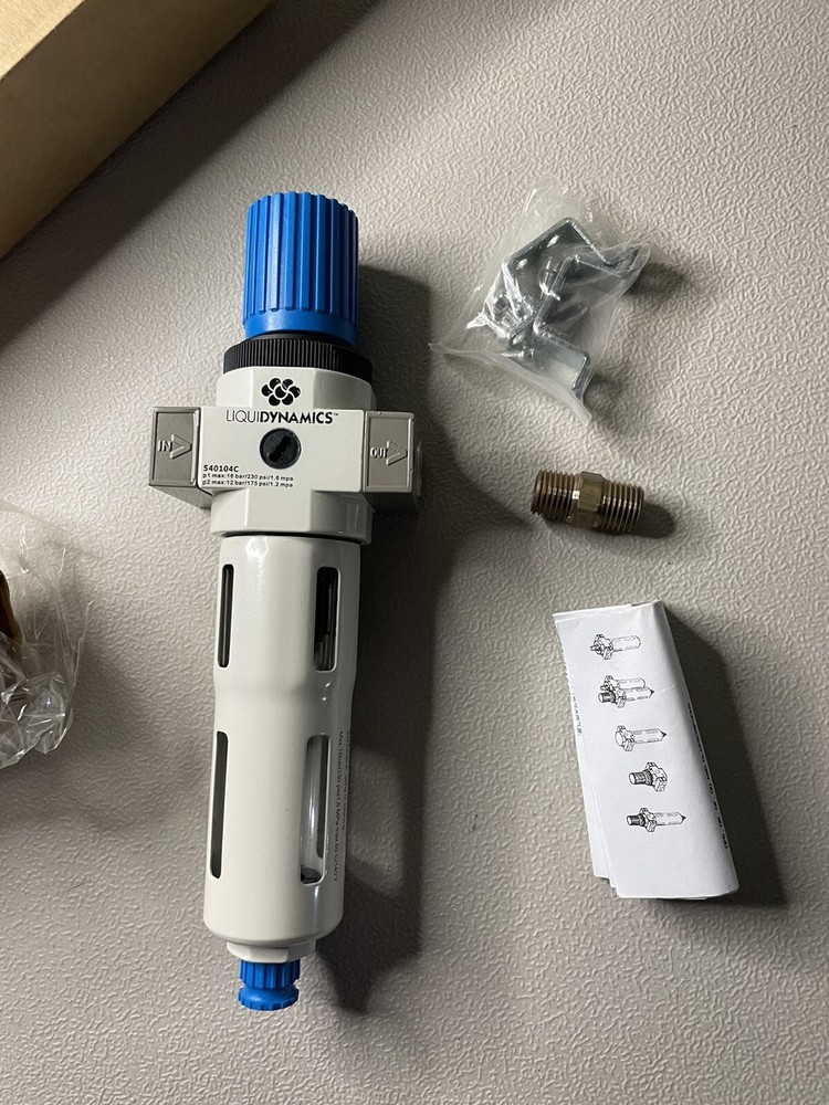 Liquidynamics 1/4 in. Filter/Regulator 230 psi max pressure