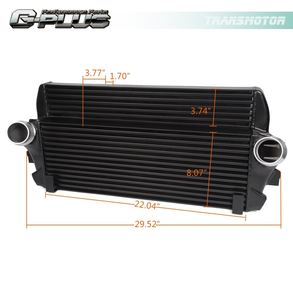Front Mount Intercooler Kit Fit For BMW F01 F06 F07 F10 F11 F12 #200001069 Black