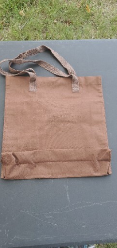 The Creative Circle Brown Canvas Needlework Tote Bag