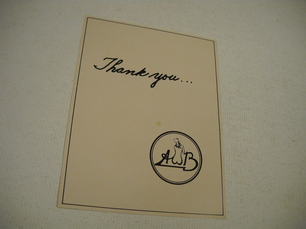 AVERAGE WHITE BAND lady's bottom logo says THANK YOU... 1978 promo trade advt