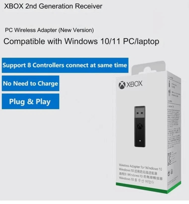 OEM Microsoft Xbox One Wireless Controller Adapter for Windows PC Brand New