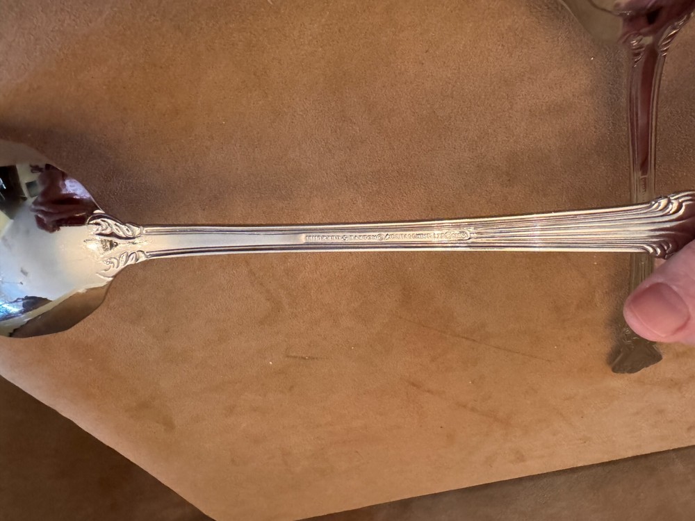 Reed & Barton Marlborough Stainless Hostess Serving Set large fork spoon