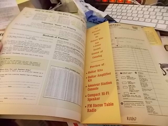 1967 HEATHKIT ELECTRONICS CATALOG W MAILING ENVELOPE