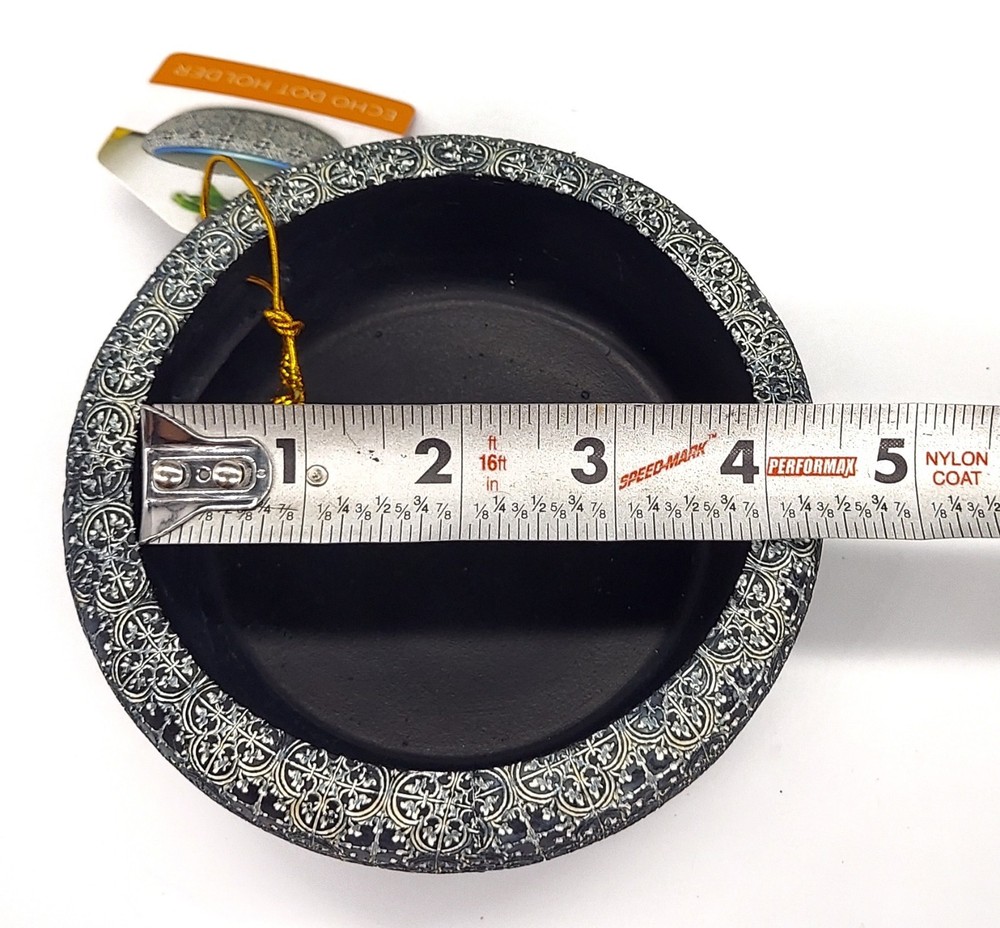 New Amazon Echo Dot Decorative Holder Stand Accessory Exhart Black Gray Pattern