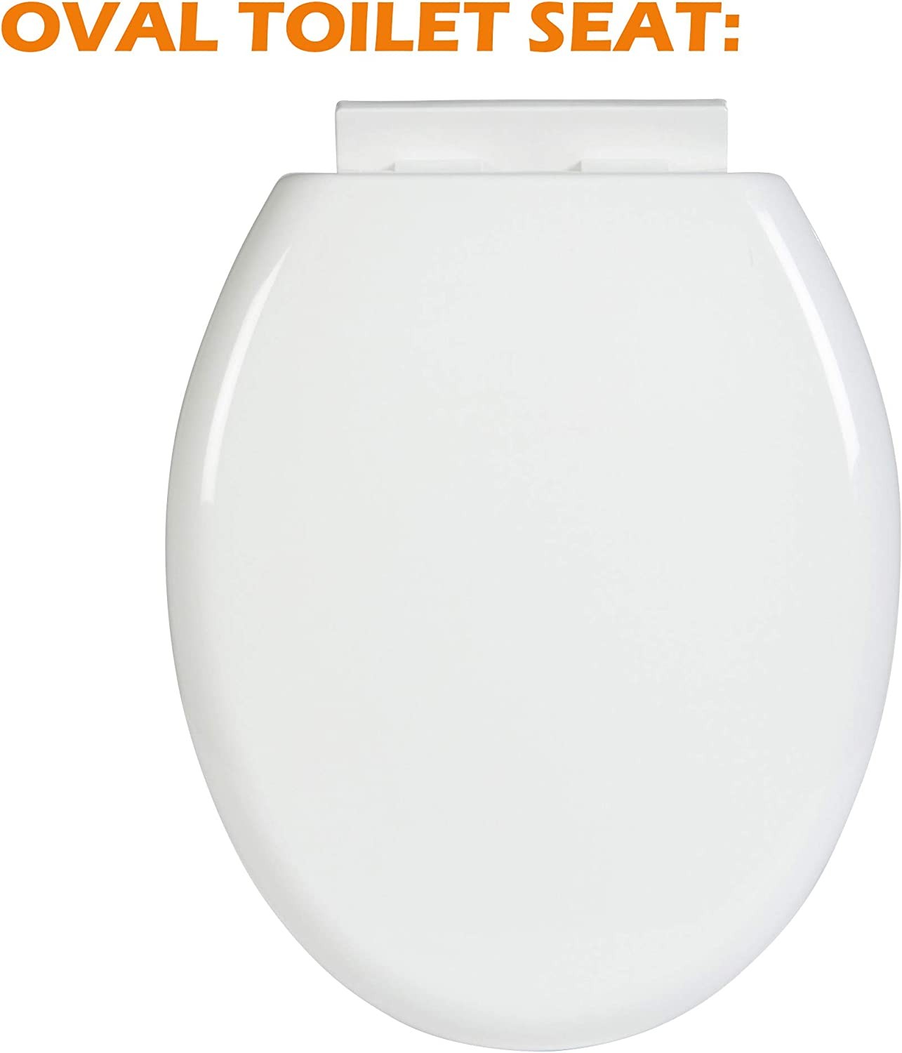 Heavy Duty UF Material Anti-Bacterial Oval Round Shape Soft Close Toilet Seat US