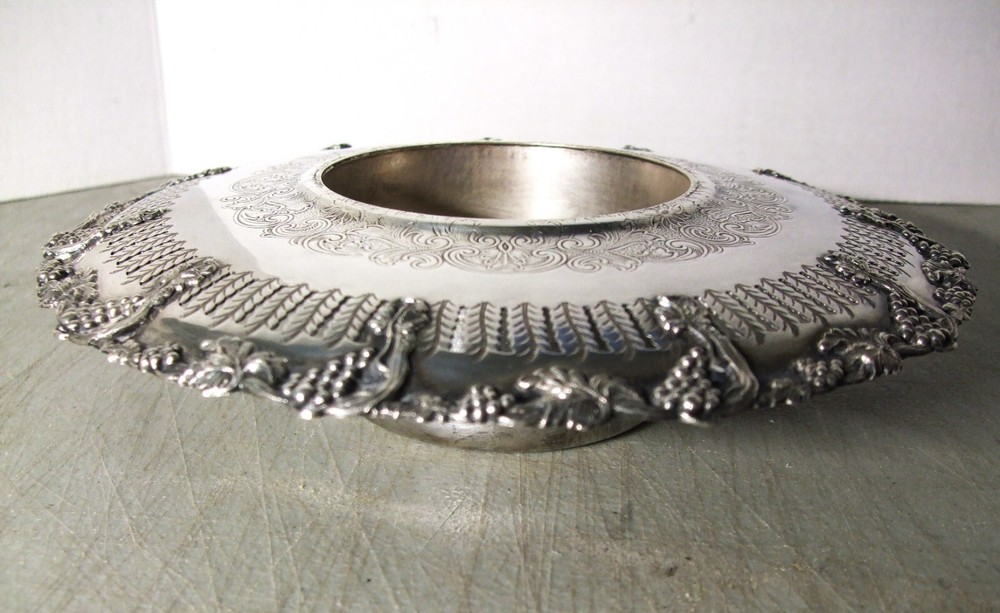 Unique Victorian Hallmarked Silver Wine Bottle Caddy Holder Coaster