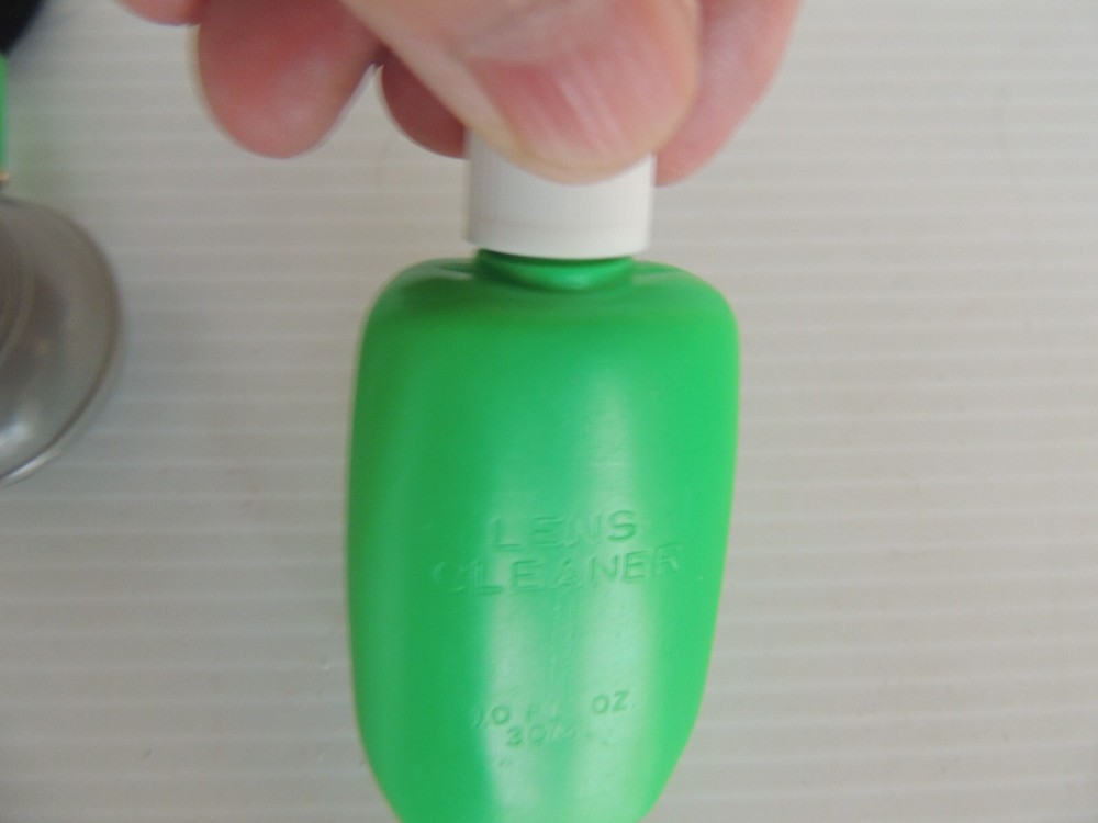 Cleaning Cloth brush and solution, for camera