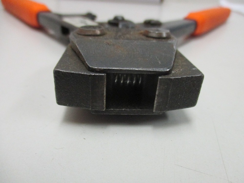 Shark Bit Pincer Crimp Tool Orange Handle