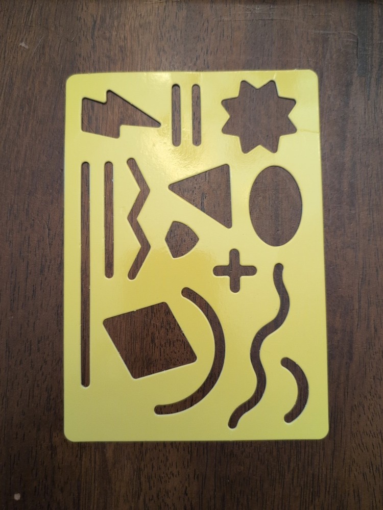 Giggle Scape Rainbow Drawing Board W/ Attached Drawing Pen & Stencils