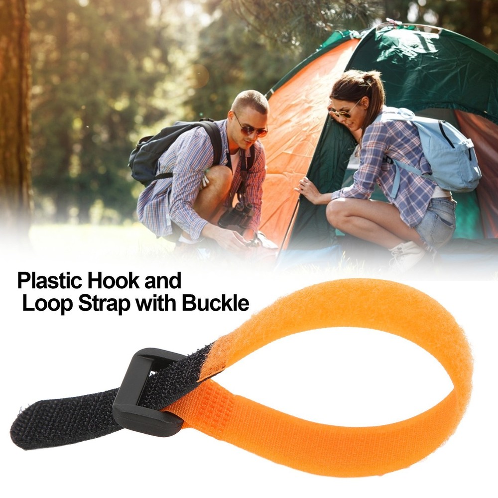 Hook and Loop Strap with Buckle Plastic Durable Nylon Strapping Cable Ties
