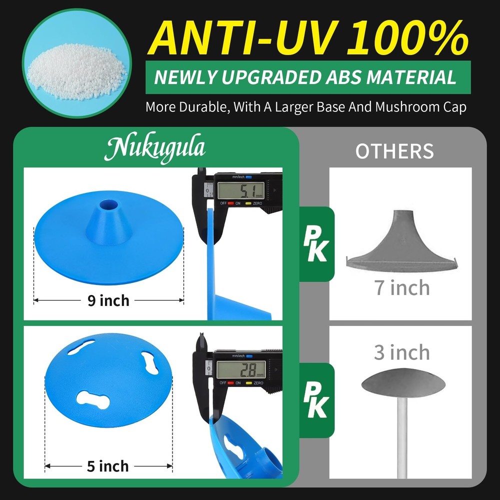 Windproof Boat Cover Support Pole System 2 Pcs with 8 Adjustable Heights Tele...