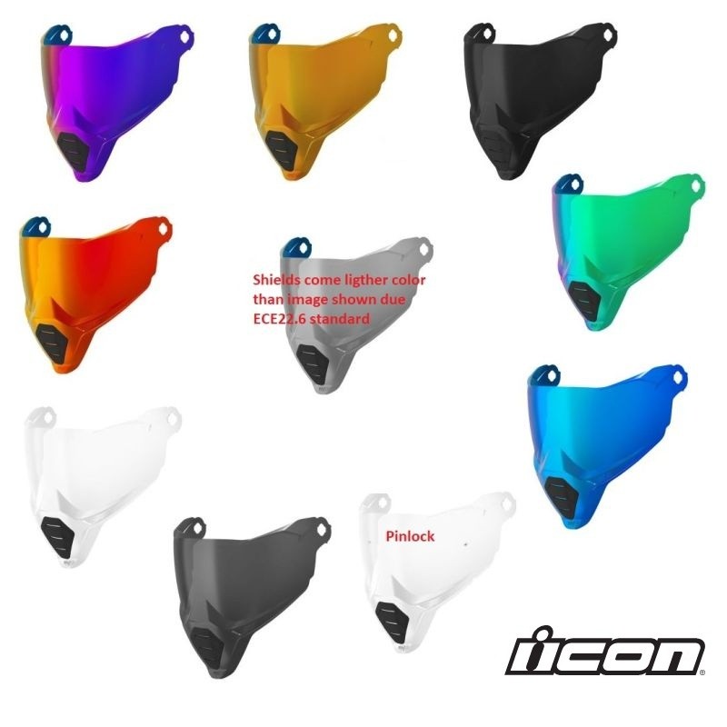 Icon Ultraflite Replacement Face Shield Helmet - Pick Color