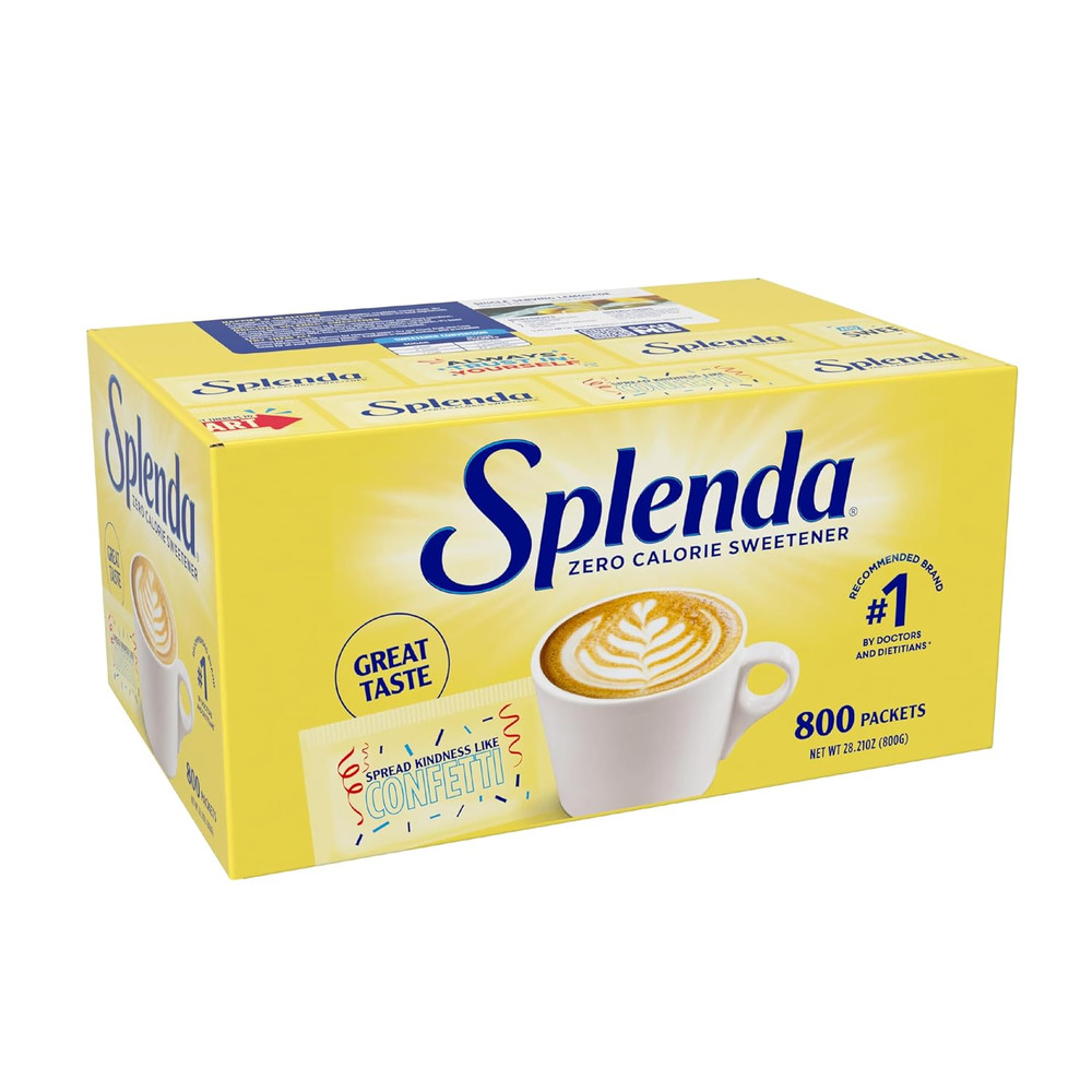 SPLENDA Zero Calorie Sweetener Value Pack, 800 Count Packets - Sugar Substitute