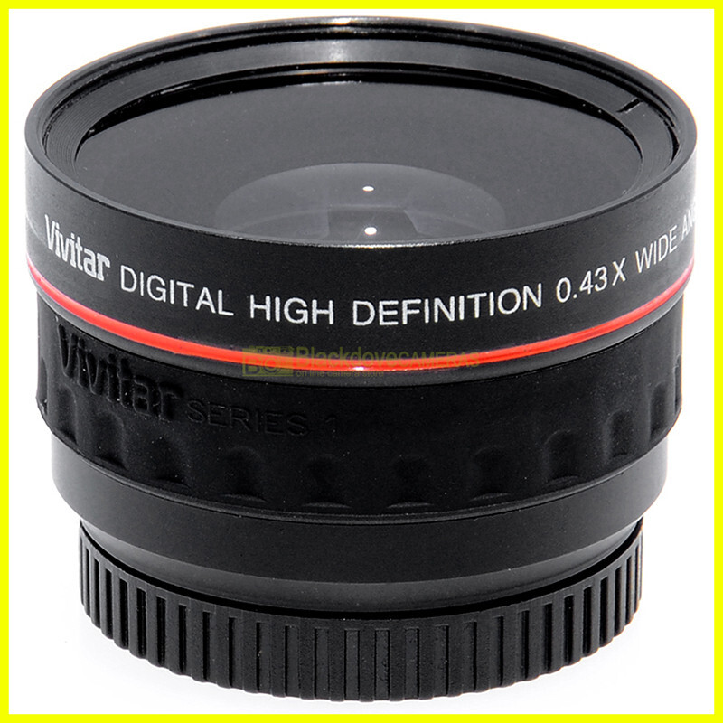 Vivitar HD wide conversion lens screw 37mm wide angle addition 0.43x