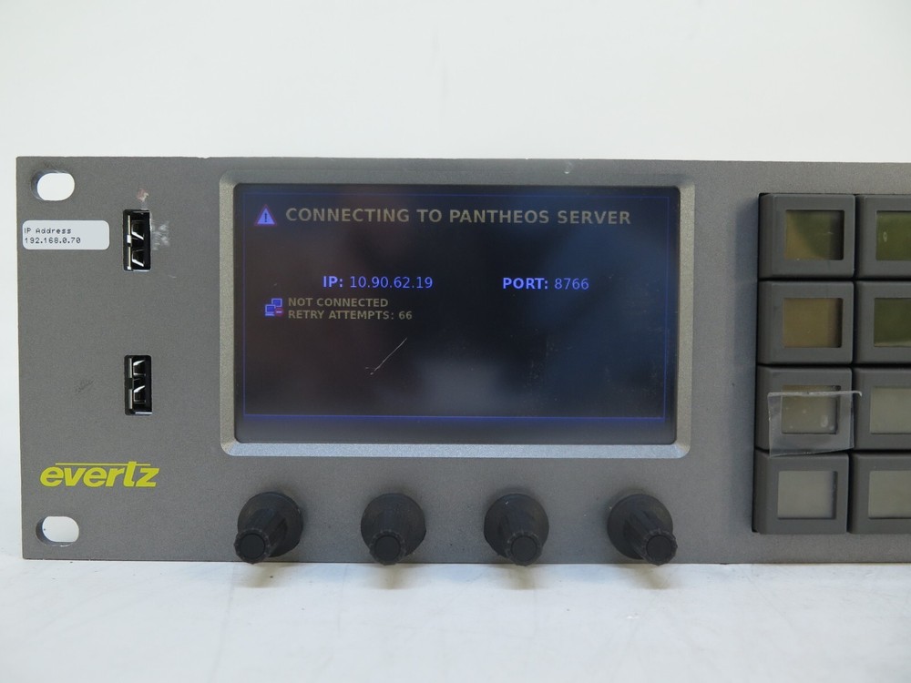 Evertz CP-2232E Advanced System Control Panel, 2RU, Two Touchscreens, 32 Button