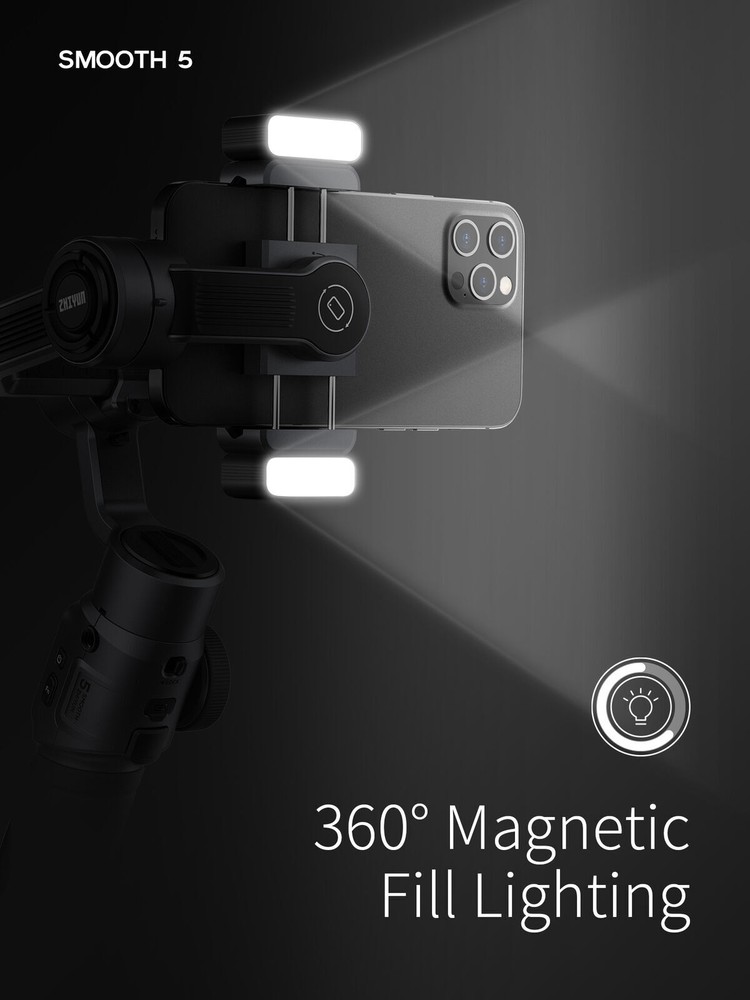 Zhiyun Smooth 5 Combo Kit 3-Axis Smartphone Gimbal Stabilizer for iPhone Android