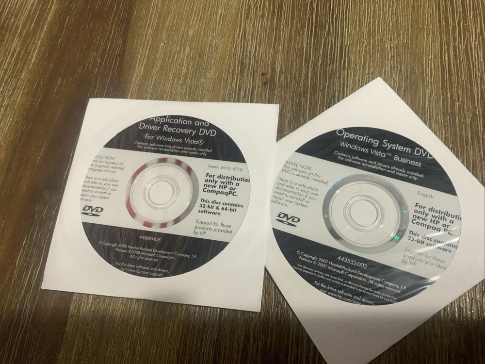 Operating System / Application & Recovery CD Windows XP Home SP2 For Hp Compaq