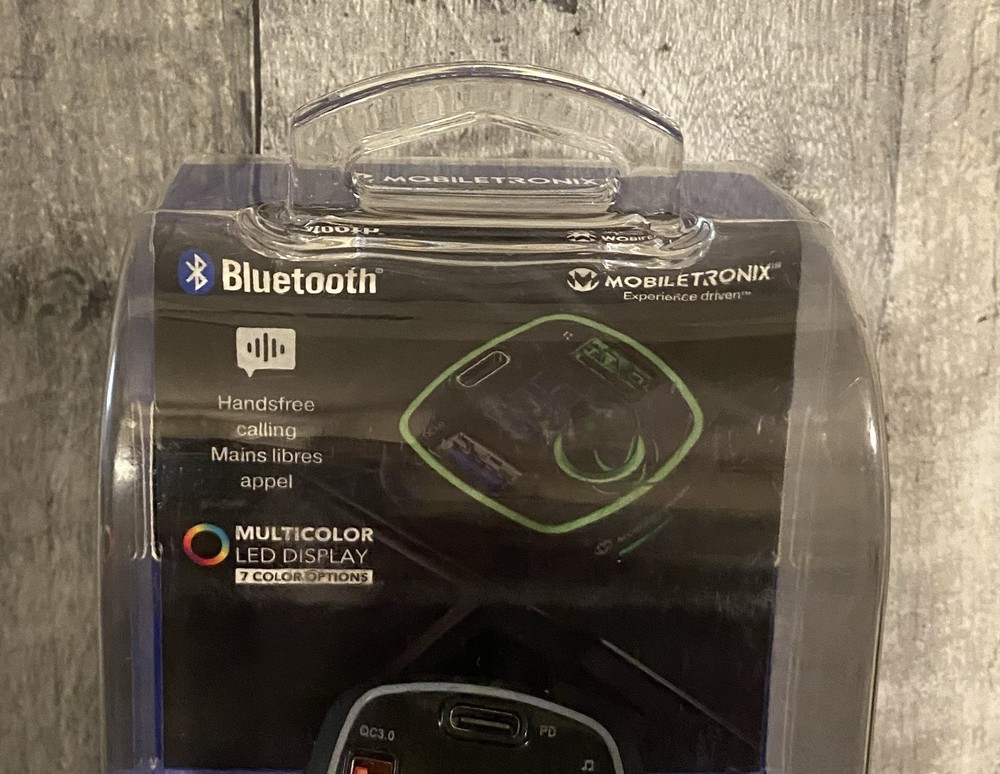 Mobiletronix Wireless FM Transmitter & Car Phone Charger Bluetooth ~ Brand New